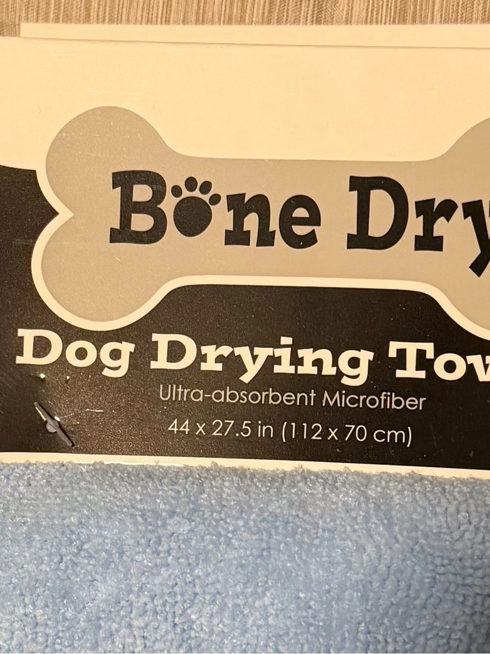 Blue Dog Drying Towel – Microfiber Paw Design